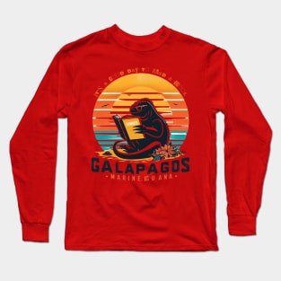 It's a good day to read a book. Marine iguana of galapagos  islands Long Sleeve T-Shirt